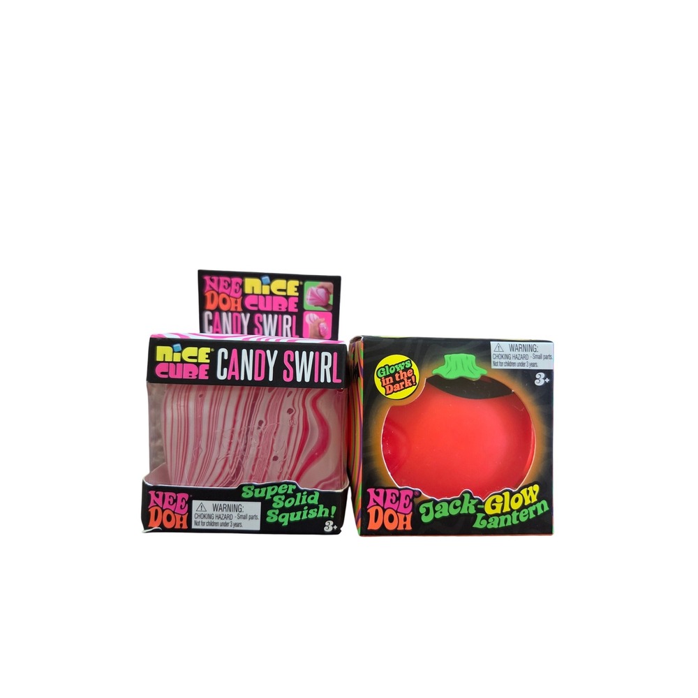 Schylling NeeDoh Fidget Toy Unisex OS Multi New Candy Swirl Jack-Glow Price Firm
